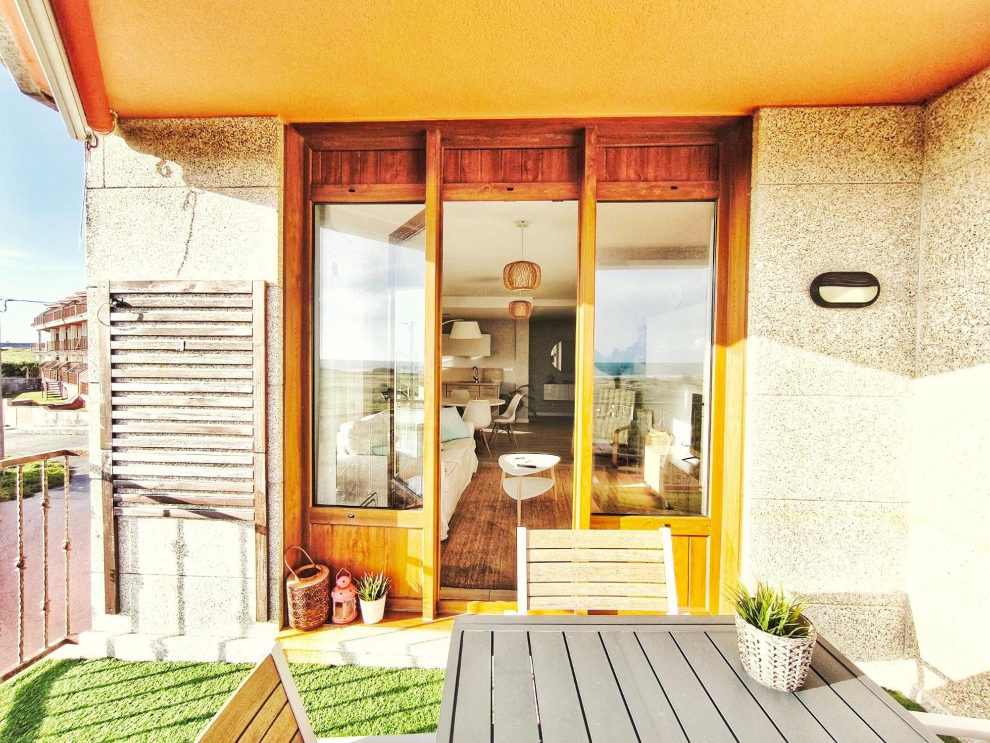 Apartamento Corrubedo Vistas Mar Y Playa ภายนอก รูปภาพ